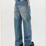 Streetwear Unisex Mid Waist Jeans - Fuga Studios