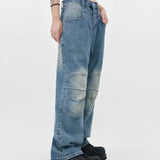 Streetwear Unisex Mid Waist Jeans - Fuga Studios