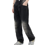 Streetwear Unisex Mid Waist Jeans - Fuga Studios