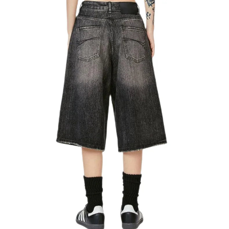 Streetwear Unisex Retro Jeans Shorts - Fuga Studios