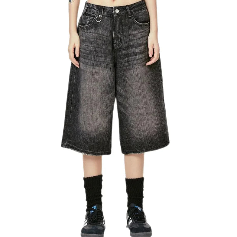 Streetwear Unisex Retro Jeans Shorts - Fuga Studios