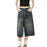 Streetwear Unisex Retro Jeans Shorts - Fuga Studios