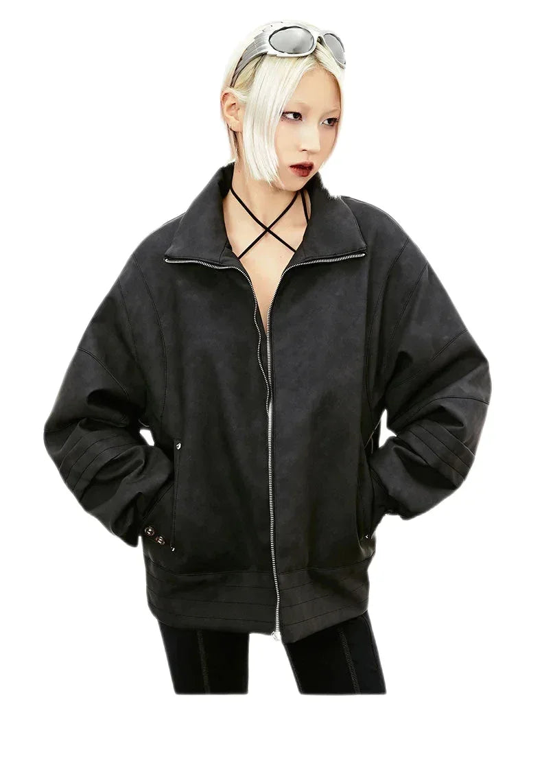 Streetwear Unisex Tassel Suede Jacket - Fuga Studios