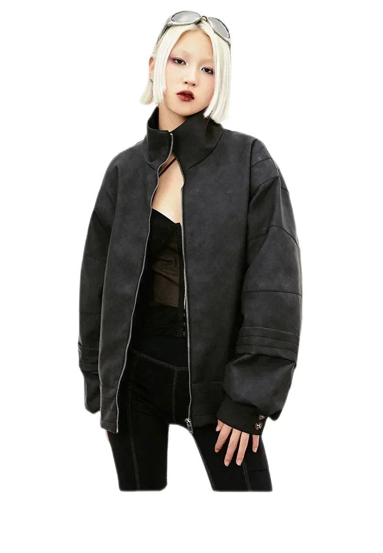 Streetwear Unisex Tassel Suede Jacket - Fuga Studios