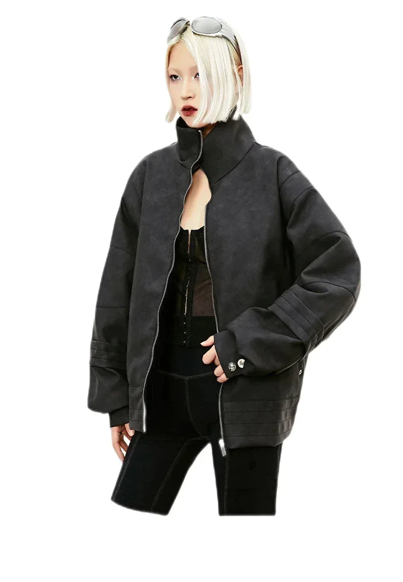 Streetwear Unisex Tassel Suede Jacket - Fuga Studios