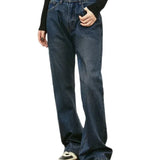 Streetwear Unisex Vintage Washed Denim Jeans - Fuga Studios