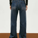 Streetwear Unisex Vintage Washed Denim Jeans - Fuga Studios