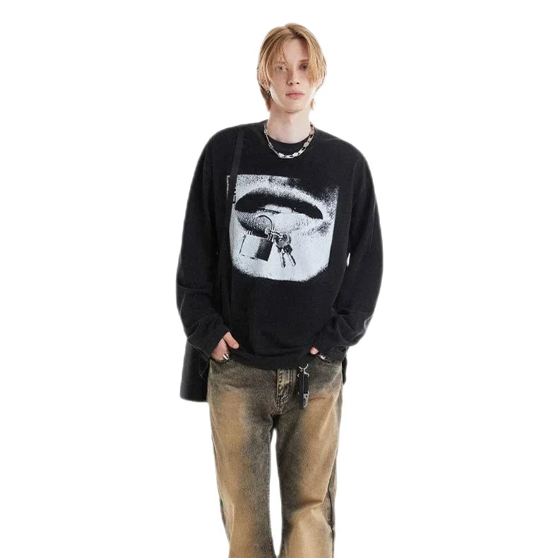 Streetwear Unisex Washed Fashion Sweater - Fuga Studios