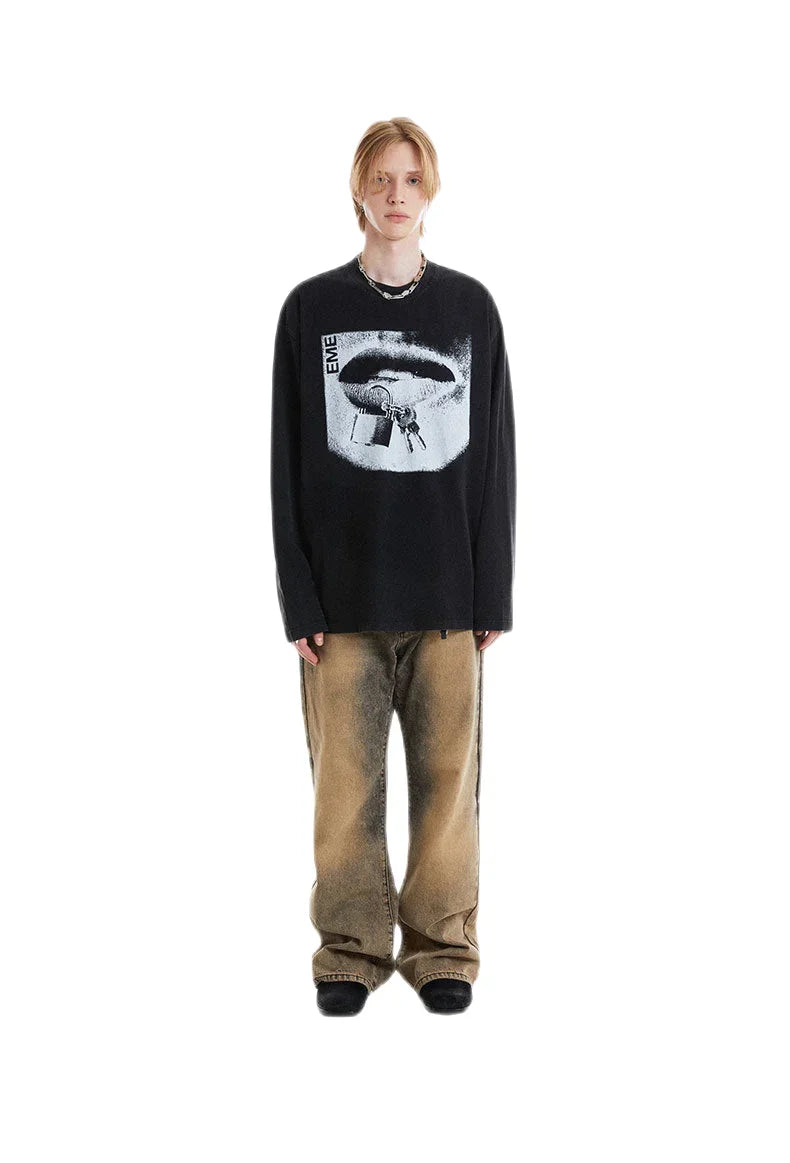 Streetwear Unisex Washed Fashion Sweater - Fuga Studios