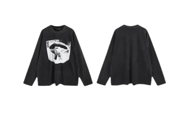 Streetwear Unisex Washed Fashion Sweater - Fuga Studios