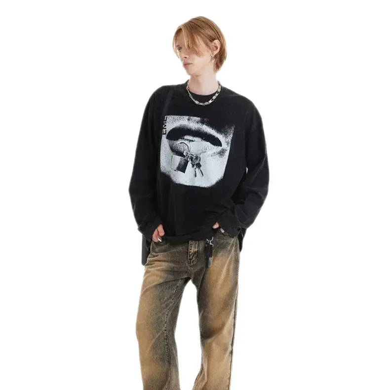 Streetwear Unisex Washed Fashion Sweater