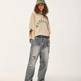 Streetwear Unisex Washed Jeans - Fuga Studios