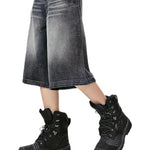 Streetwear Unisex Washed Shorts - Fuga Studios