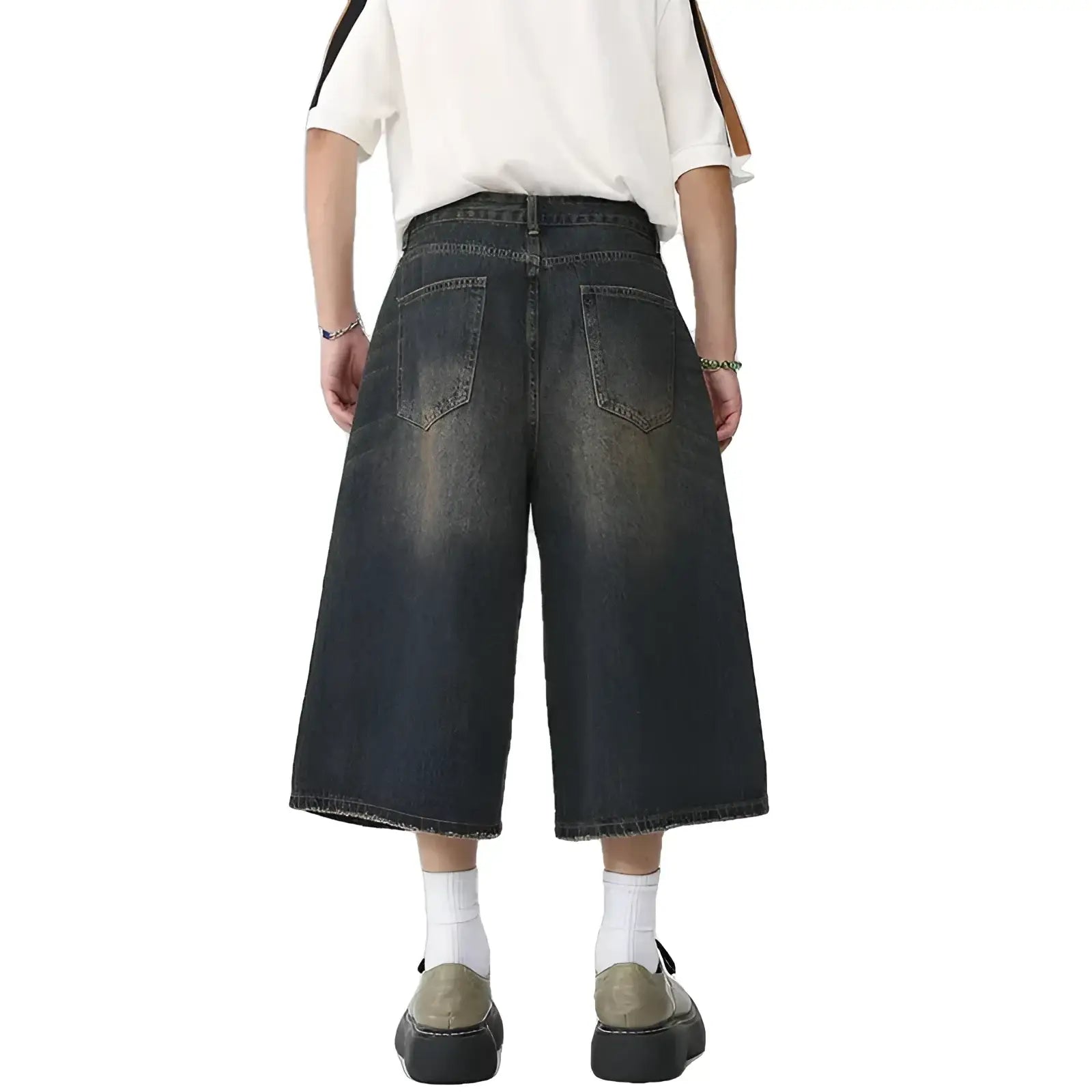 Streetwear Unisex Washed Vintage Shorts - Fuga Studios