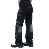 Streetwear Unisex Waveform Denim Jeans - Fuga Studios