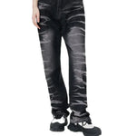 Streetwear Unisex Waveform Denim Jeans - Fuga Studios