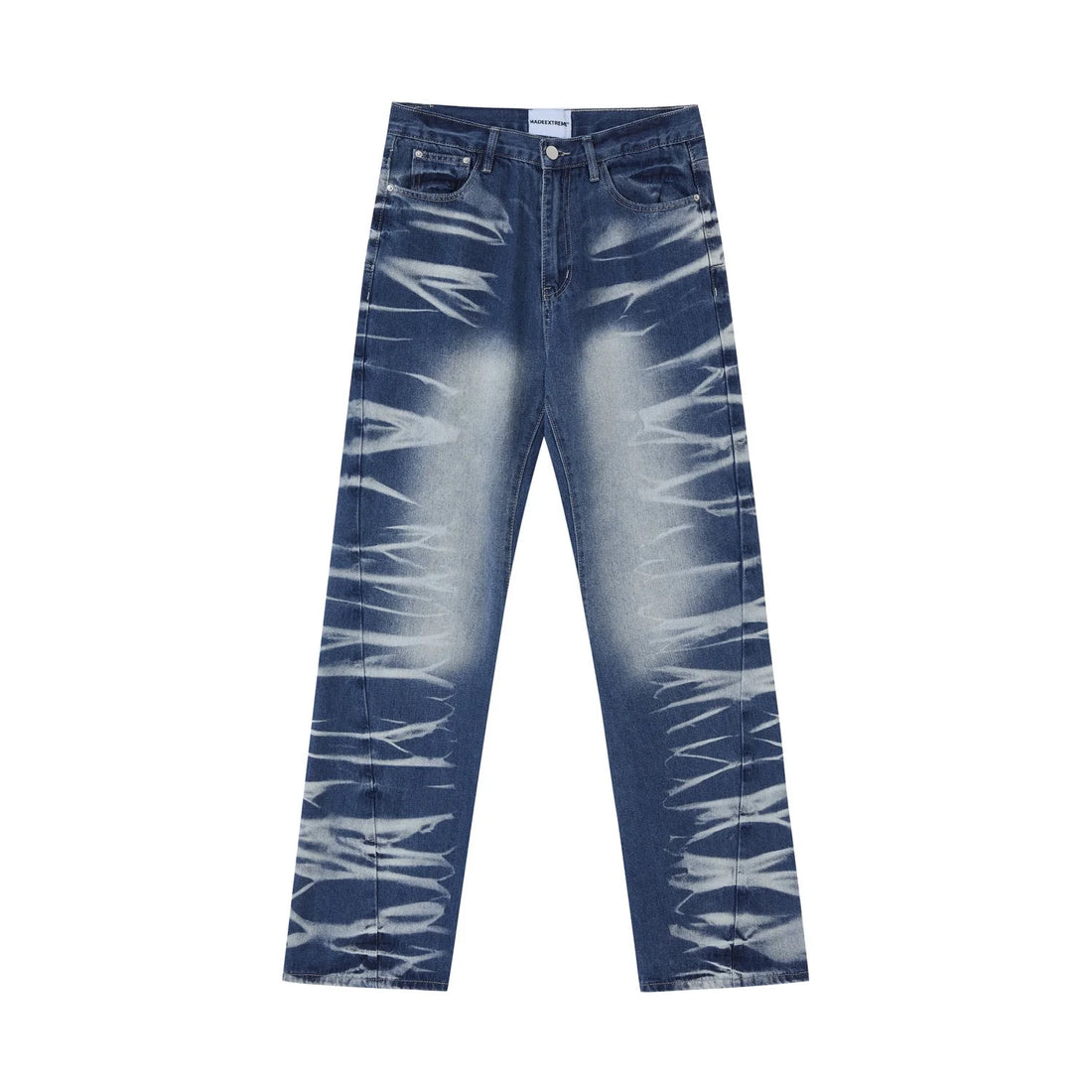 Streetwear Unisex Waveform Denim Jeans - Fuga Studios