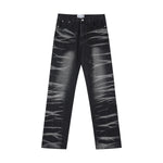 Streetwear Unisex Waveform Denim Jeans - Fuga Studios