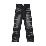 Streetwear Unisex Waveform Denim Jeans - Fuga Studios