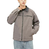 Streetwear Unisex Zippered Motor Jacket - Fuga Studios