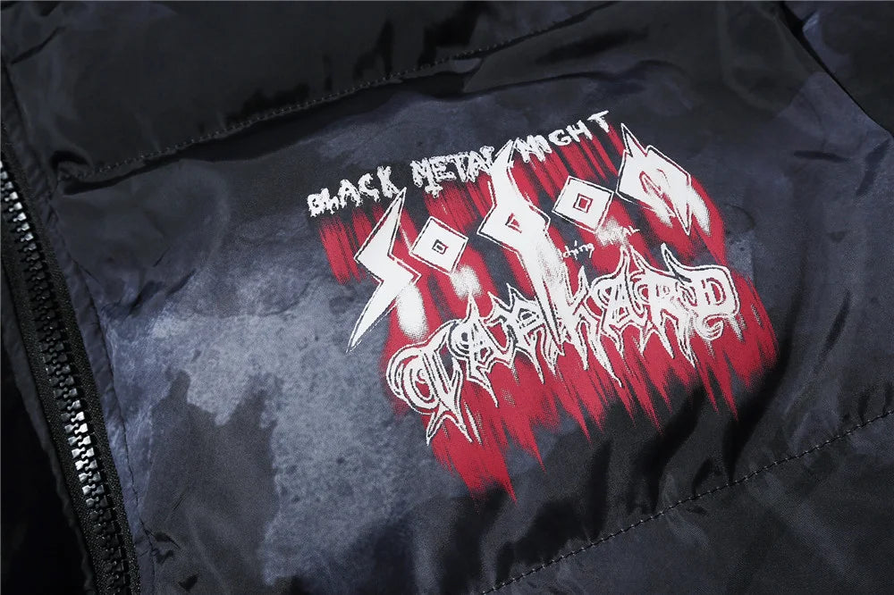 Streetwear Vancarhell Death Metal Puffer Jacket - Fuga