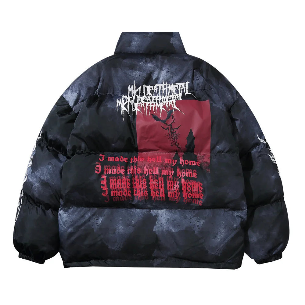 Streetwear Vancarhell Death Metal Puffer Jacket - Fuga