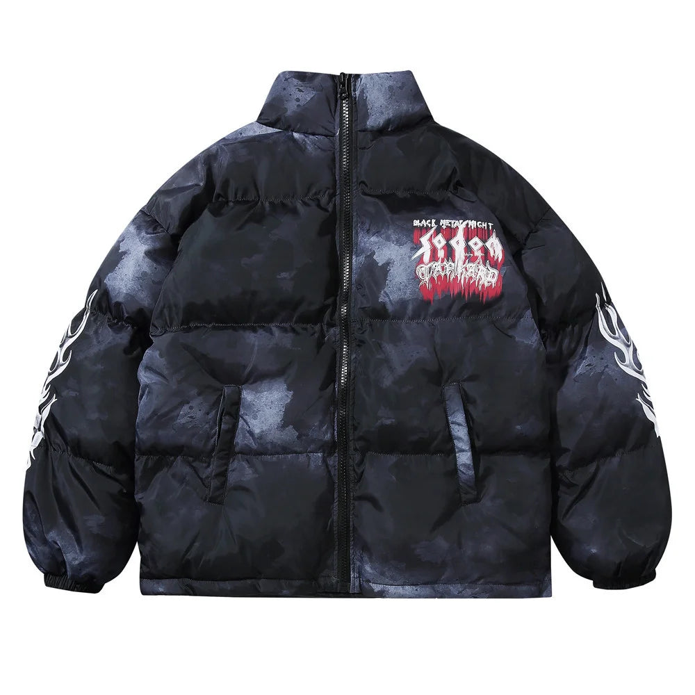 Streetwear Vancarhell Death Metal Puffer Jacket - Fuga