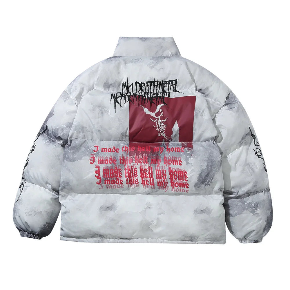 Streetwear Vancarhell Death Metal Puffer Jacket - Fuga