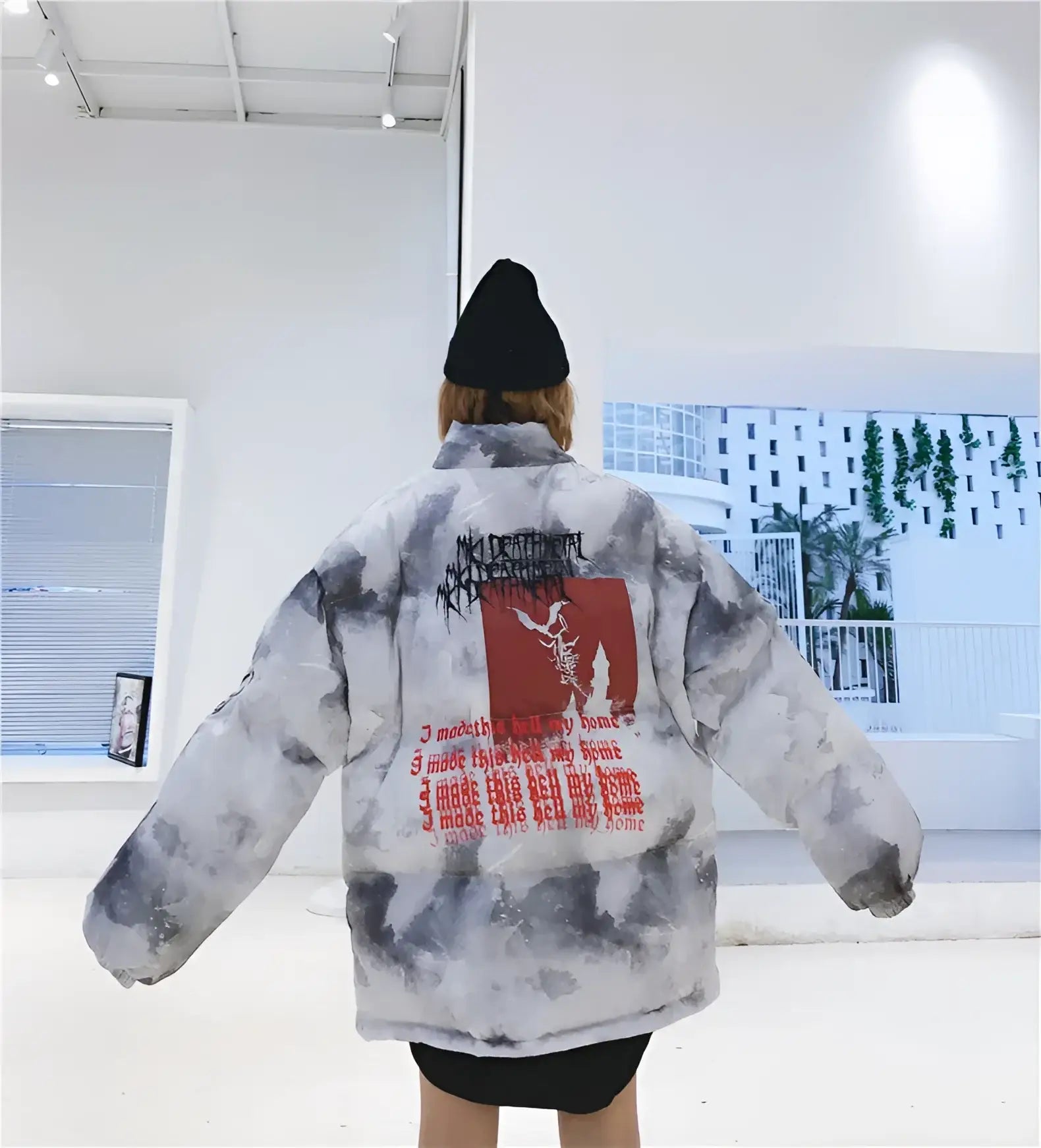 Streetwear Vancarhell Death Metal Puffer Jacket - Fuga