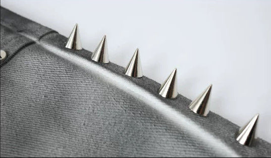 Gothic Y2K Tribal Studded Jorts 7