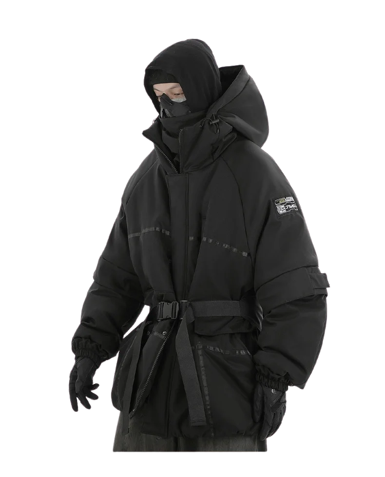 Techwear Blackout Winter Parka - Fuga Studios