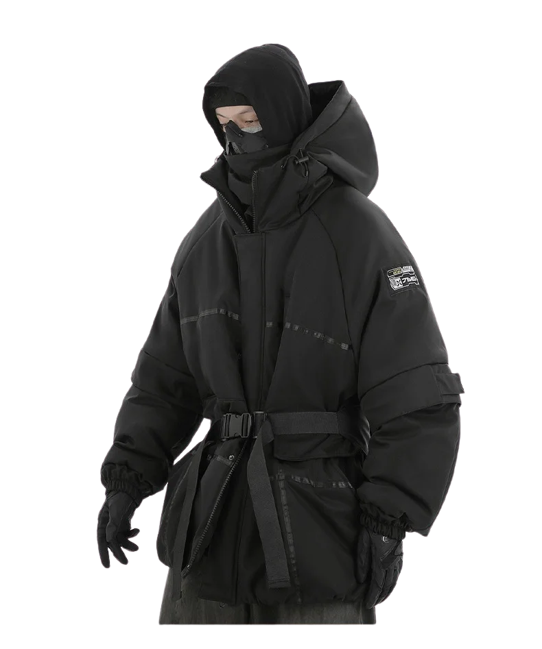 Techwear Blackout Winter Parka - Fuga Studios