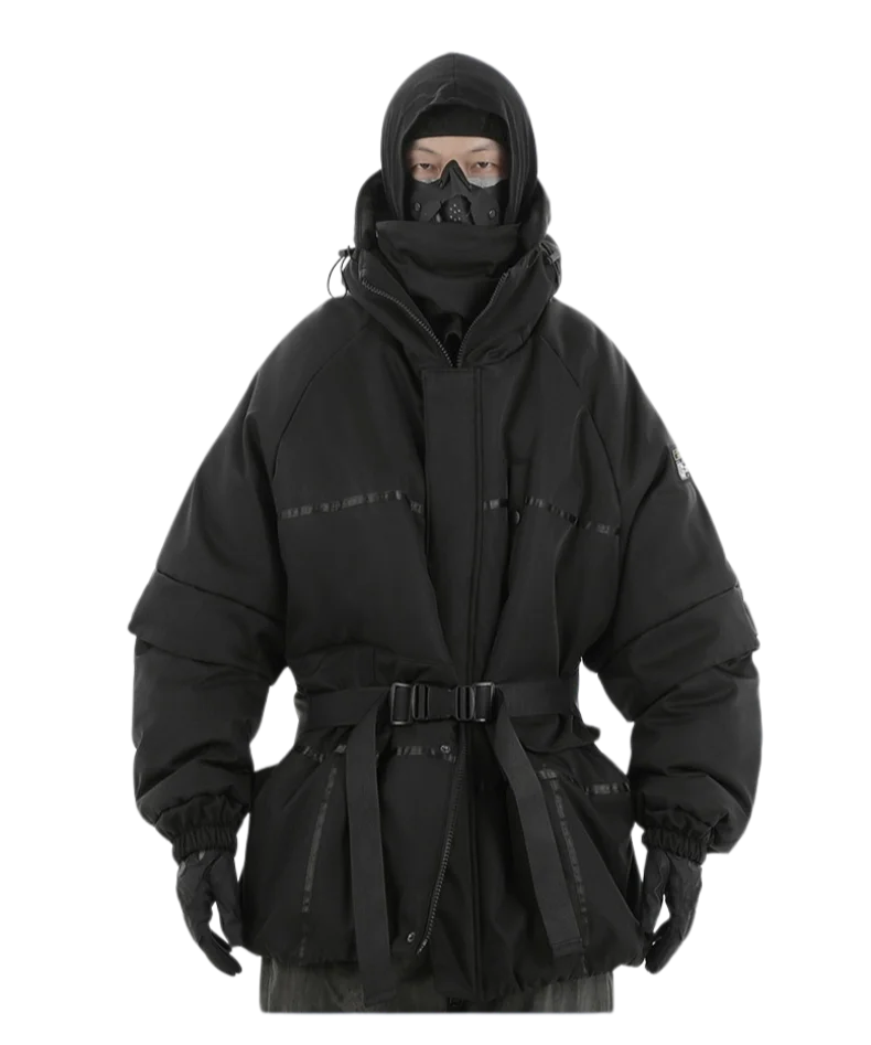 Techwear Blackout Winter Parka - Fuga Studios