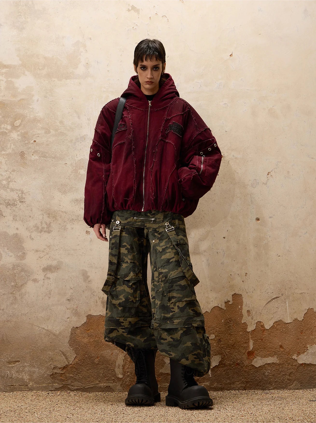 Techwear Camo Convertible Cargo Overalls - Fuga Studios