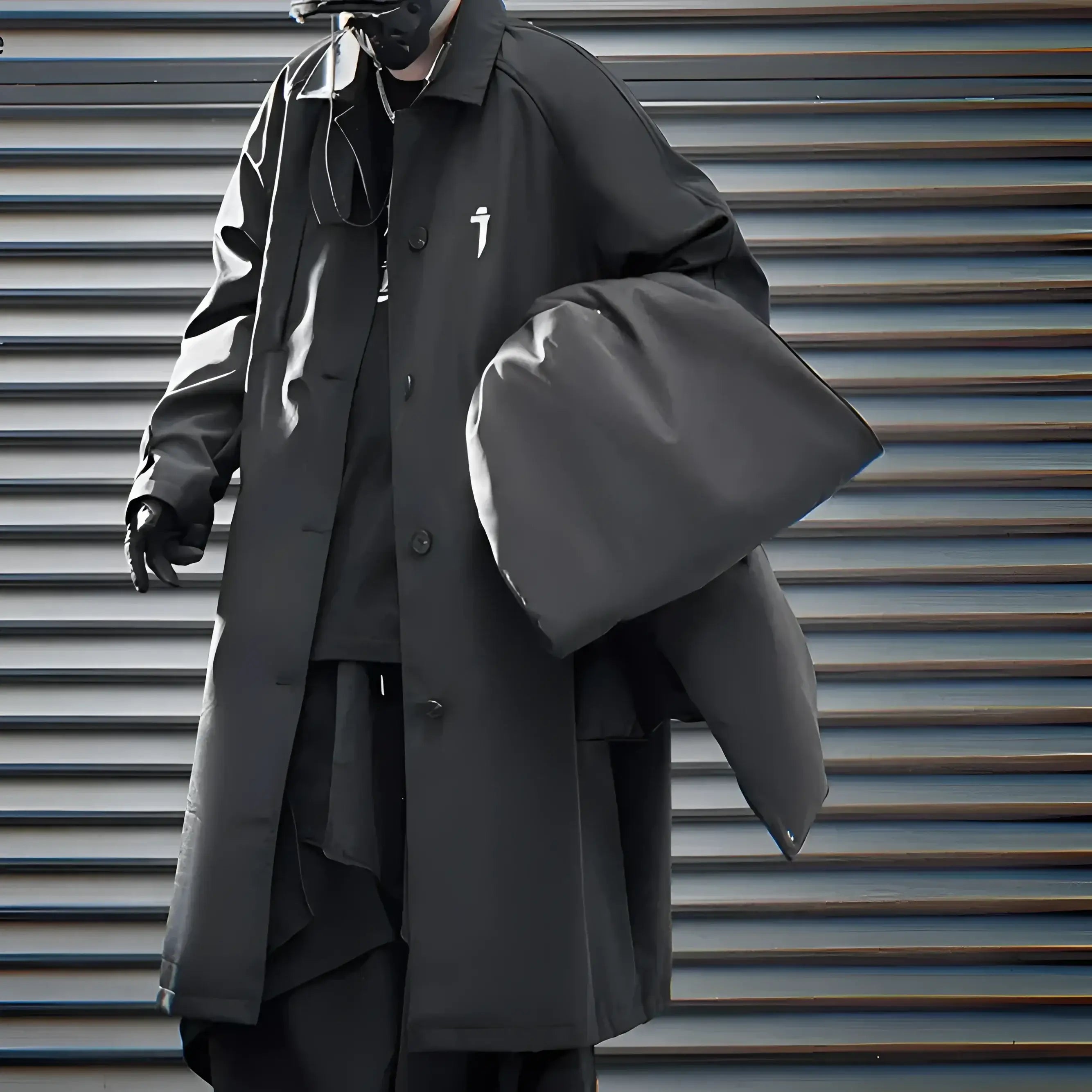 Techwear Cypher Detachable Two-Piece Trench Coat - Fuga
