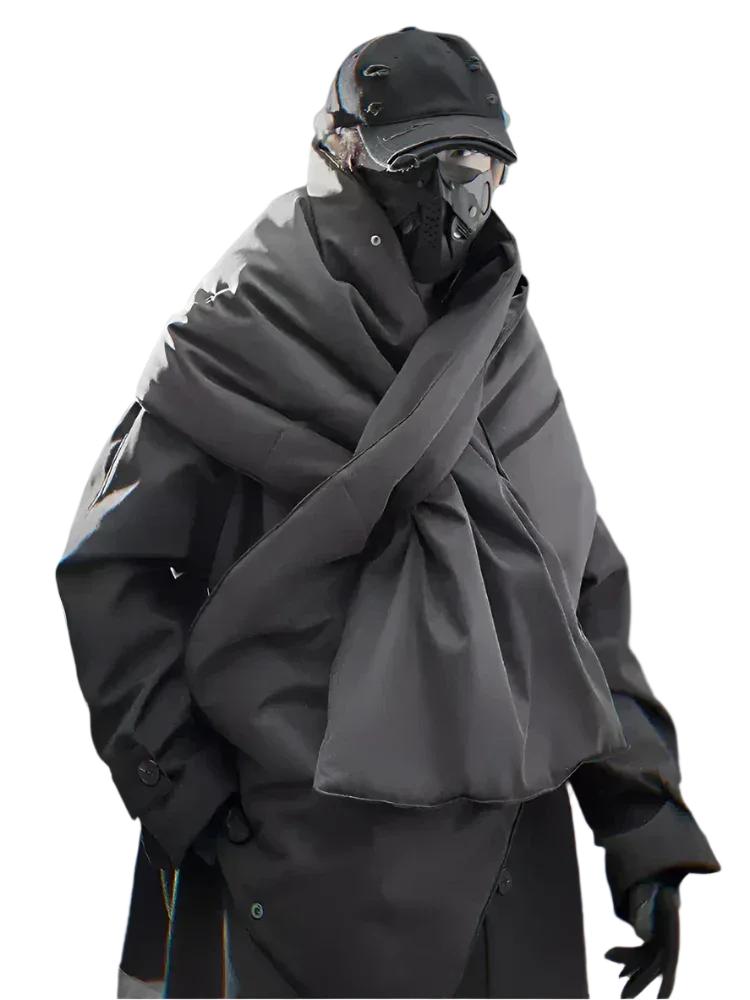 Techwear Cypher Detachable Two-Piece Trench Coat - Fuga