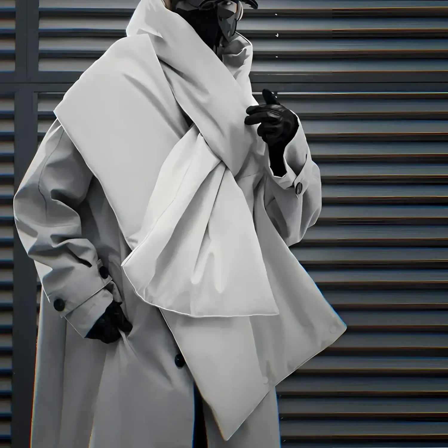 Techwear 사이퍼 디태처블 투피스 트렌치코트