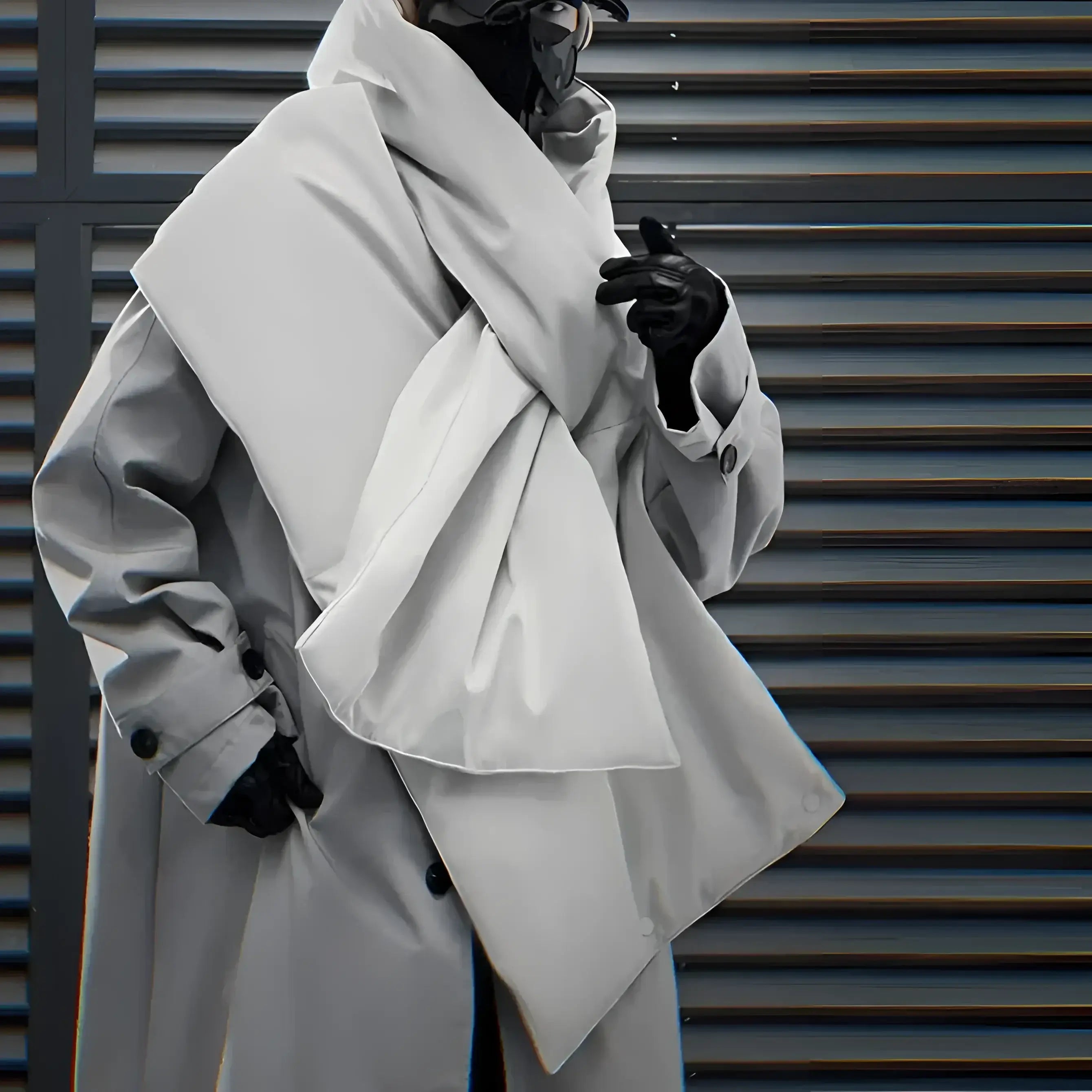 Techwear Cypher Detachable Two-Piece Trench Coat - Fuga