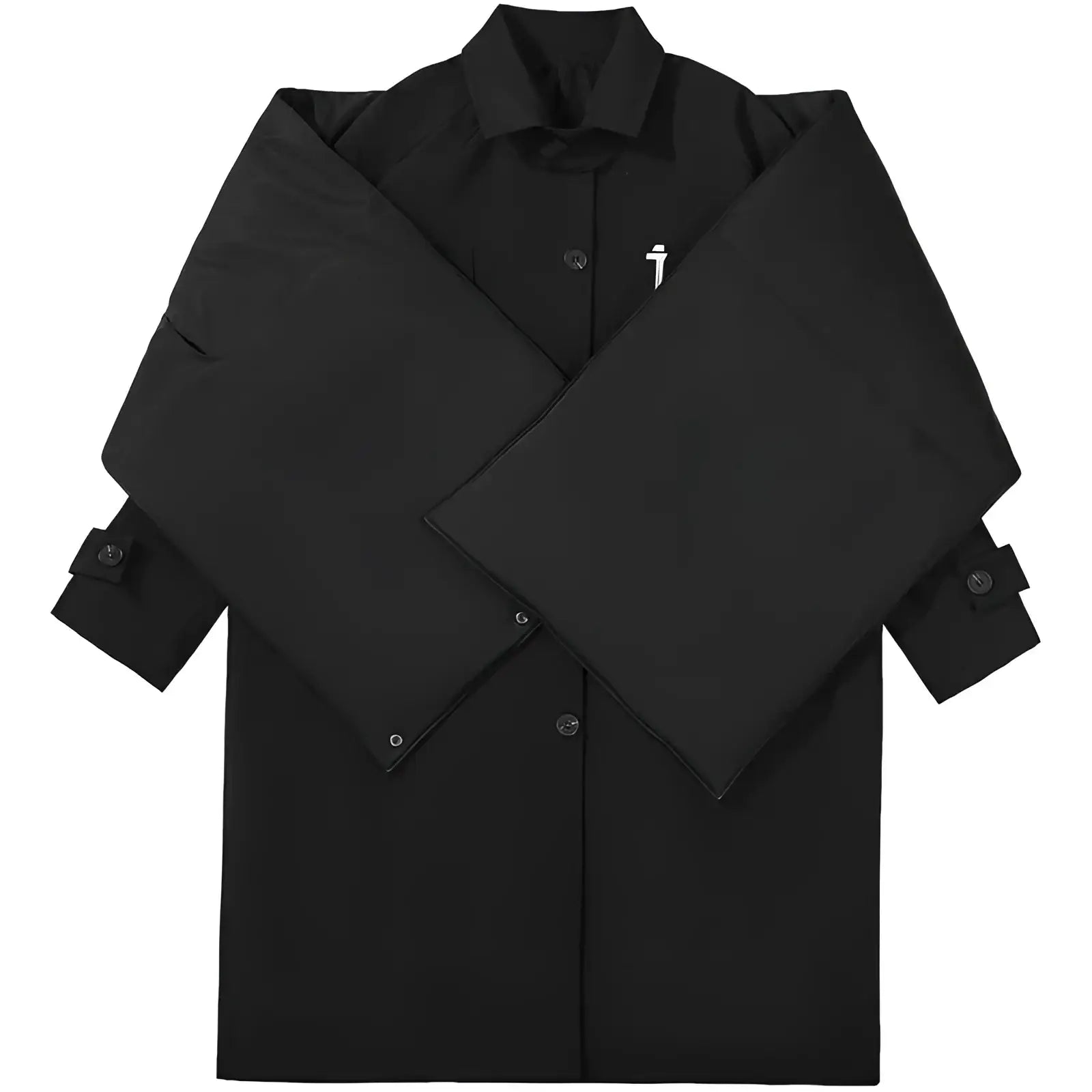 Techwear Cypher Detachable Two-Piece Trench Coat - Fuga