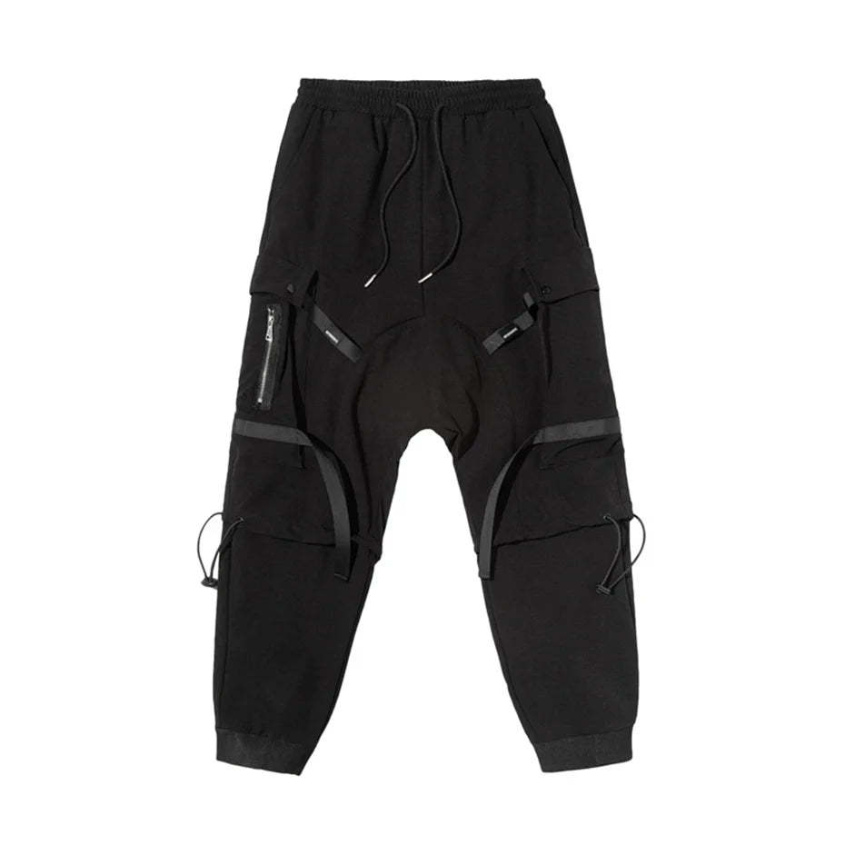 Techwear Drawstring Cargo Pants - Fuga Studios