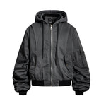 Techwear Hooded Bomber Jacket - Fuga Studios
