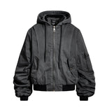 Techwear Hooded Bomber Jacket - Fuga Studios