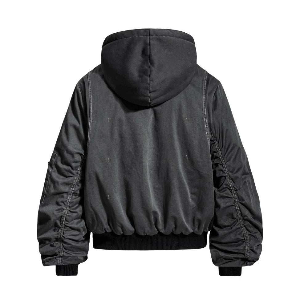 Techwear Hooded Bomber Jacket - Fuga Studios