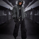 Techwear Hooded Bomber Jacket - Fuga Studios