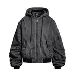 Techwear Hooded Bomber Jacket - Fuga Studios