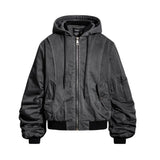 Techwear Hooded Bomber Jacket - Fuga Studios