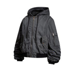 Techwear Hooded Bomber Jacket - Fuga Studios