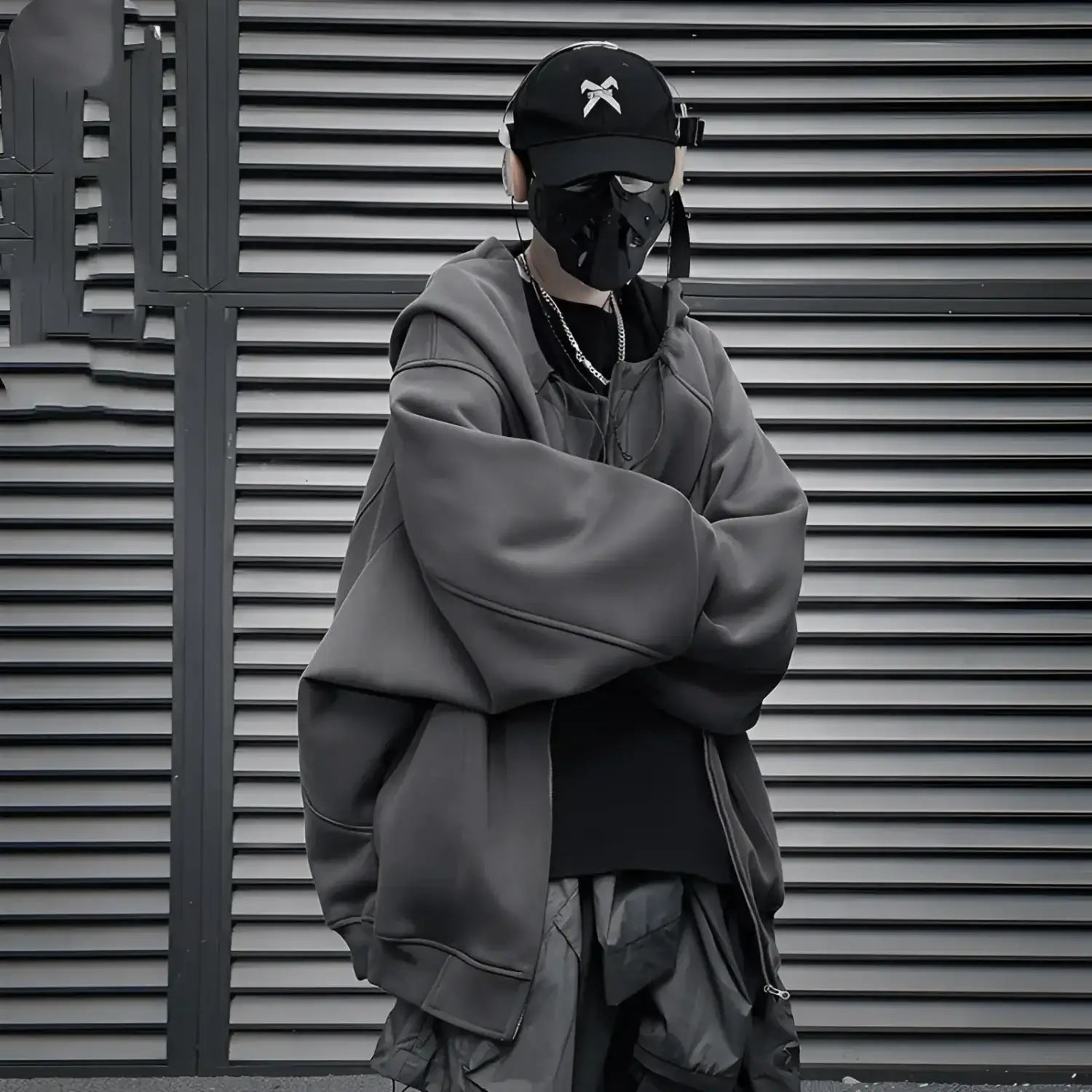 Techwear 오빗 집 후디 V2