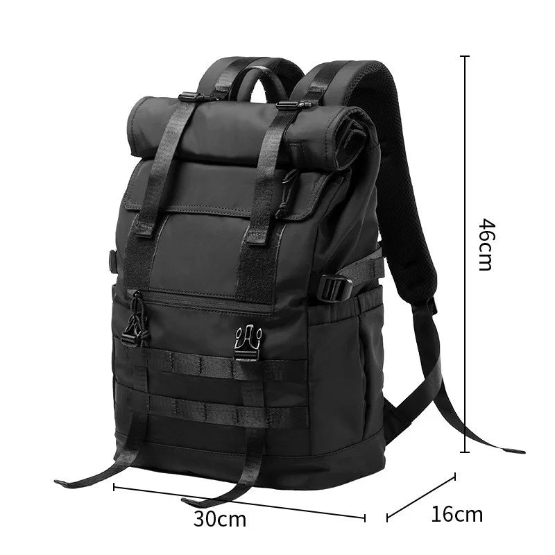 Techwear Roll Top Backpack - Ultra Techwear