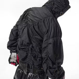 Techwear Ruched Tactical Windbreaker - null